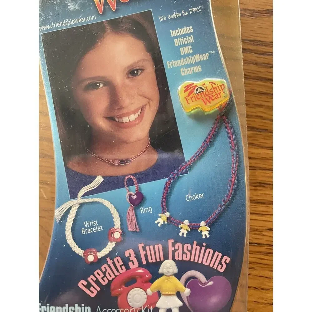 Vintage Friendship Bracelet Making Kit Wear DMC Accessory Kit 90s 1999 NEW